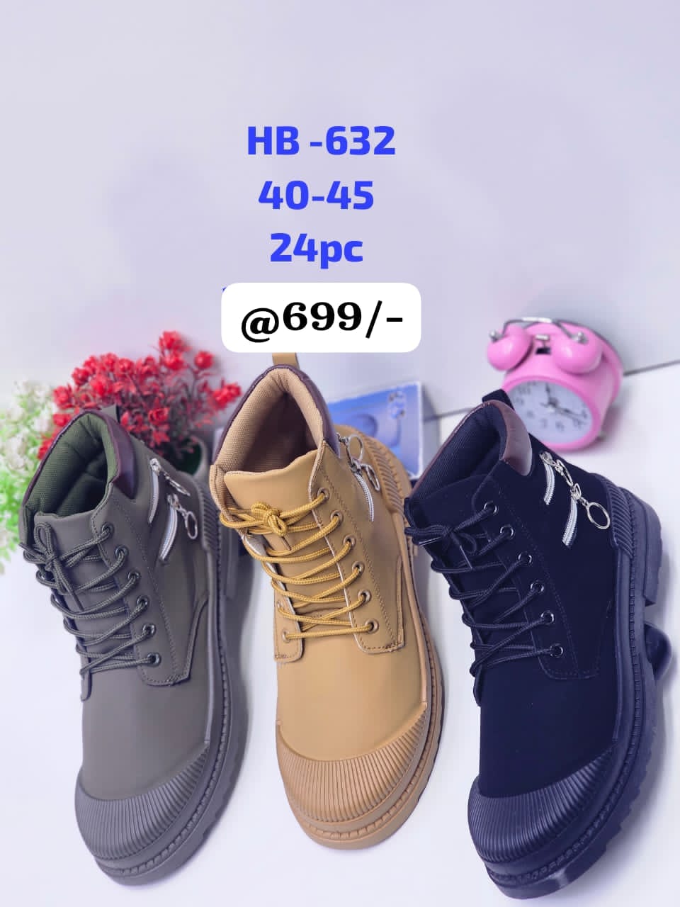 Men causal boots.
