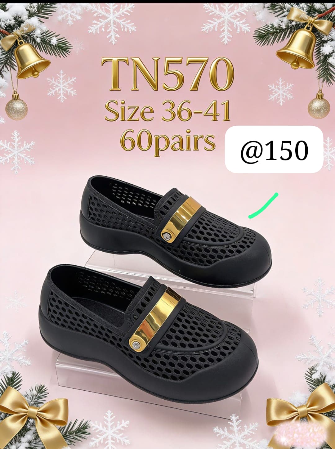 Perforated ladies loafers
