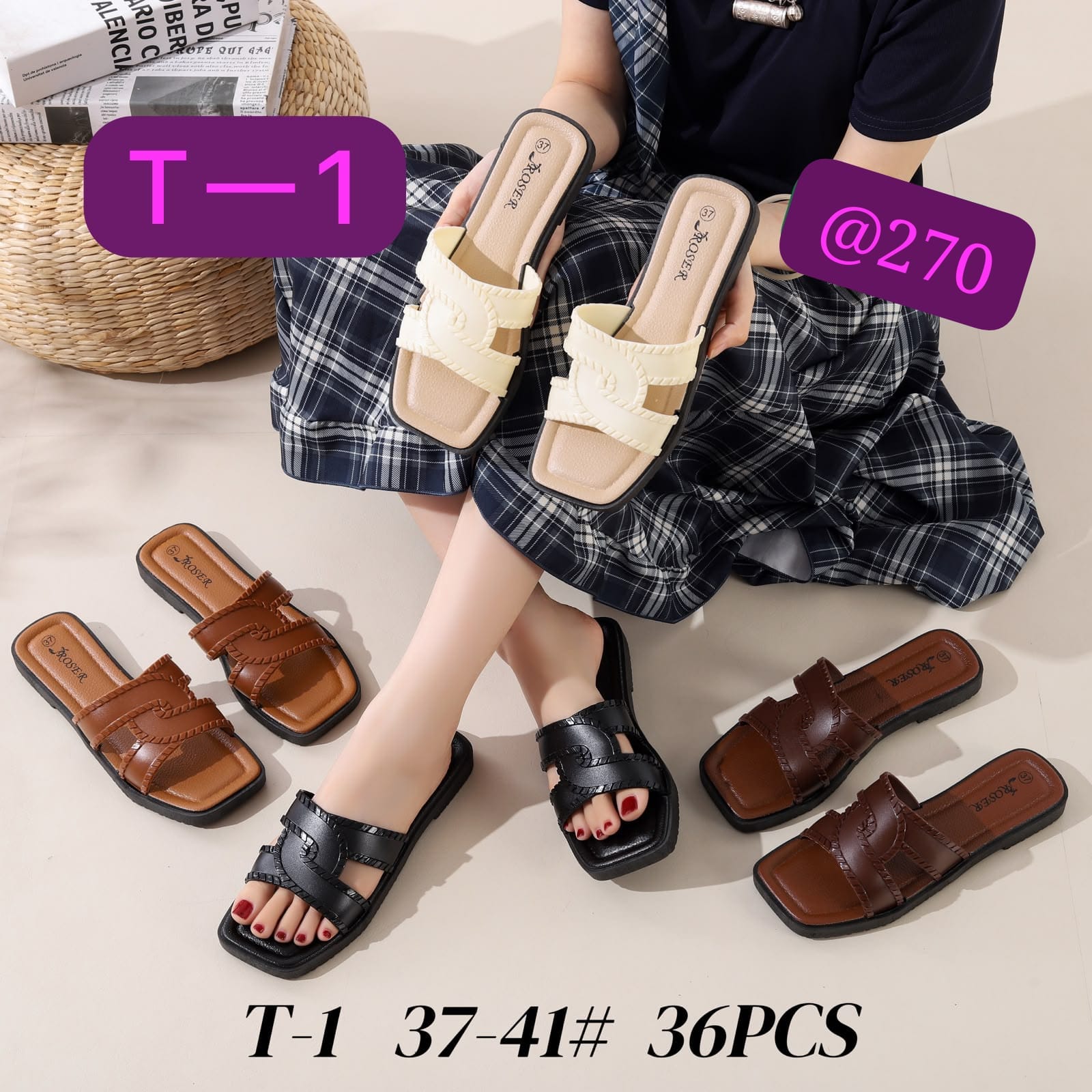 T1 Roser sandals