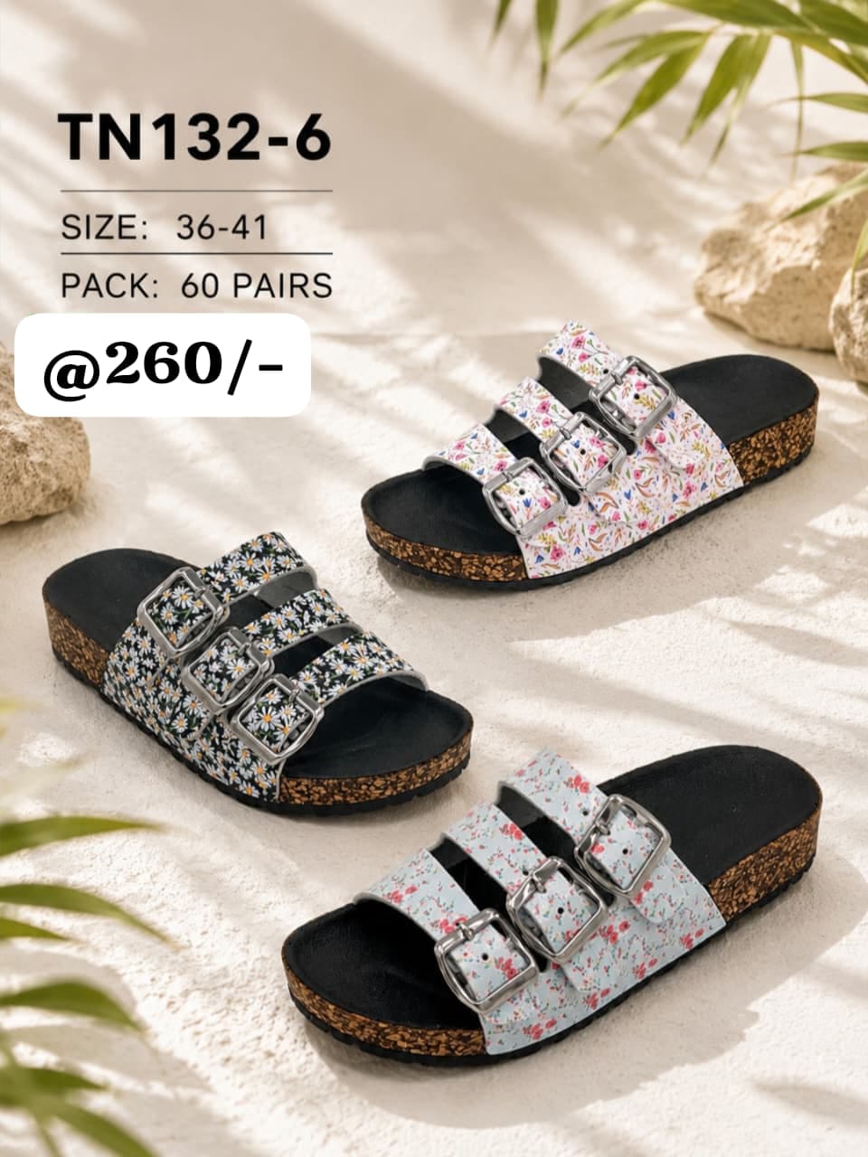 Tana open with 3 straps